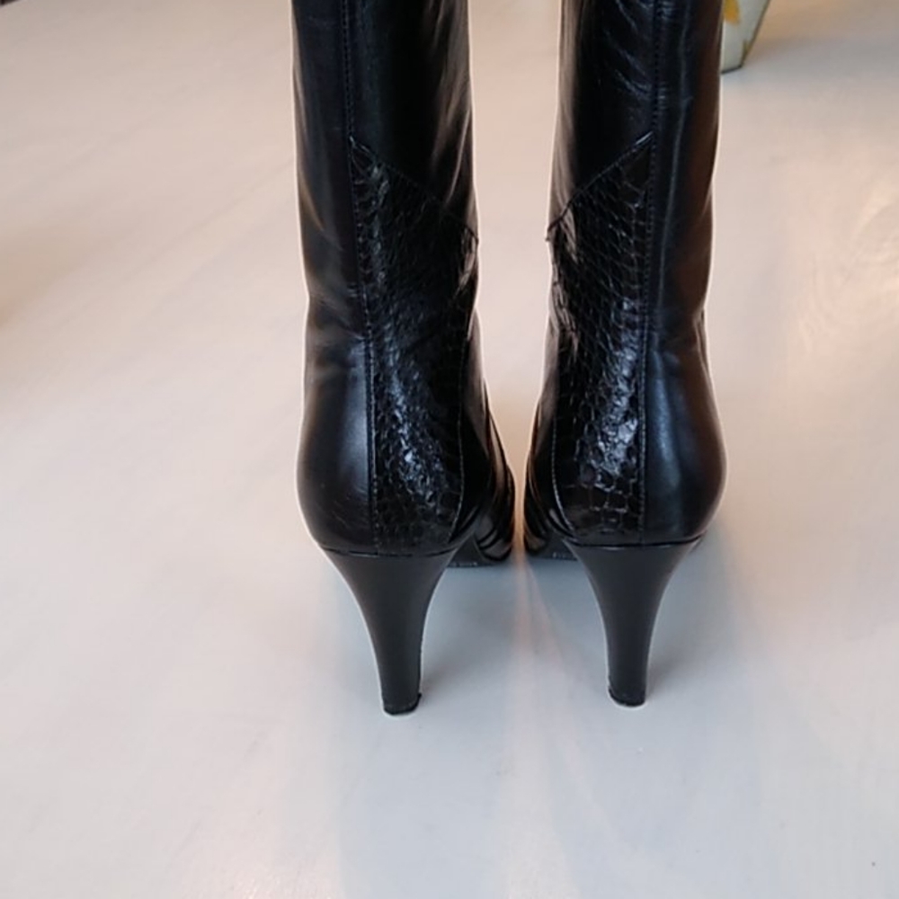 Bellini genuine snakeskin leather boots 8.5 - Picture 3 of 6